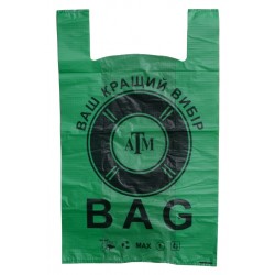 Поліетиленовий пакет, майка, ATM bag max, №1, 420х560, 50шт/уп